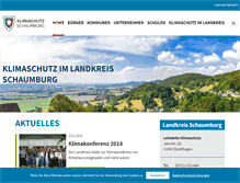 Tablet Screenshot of klimaschutz-schaumburg.de